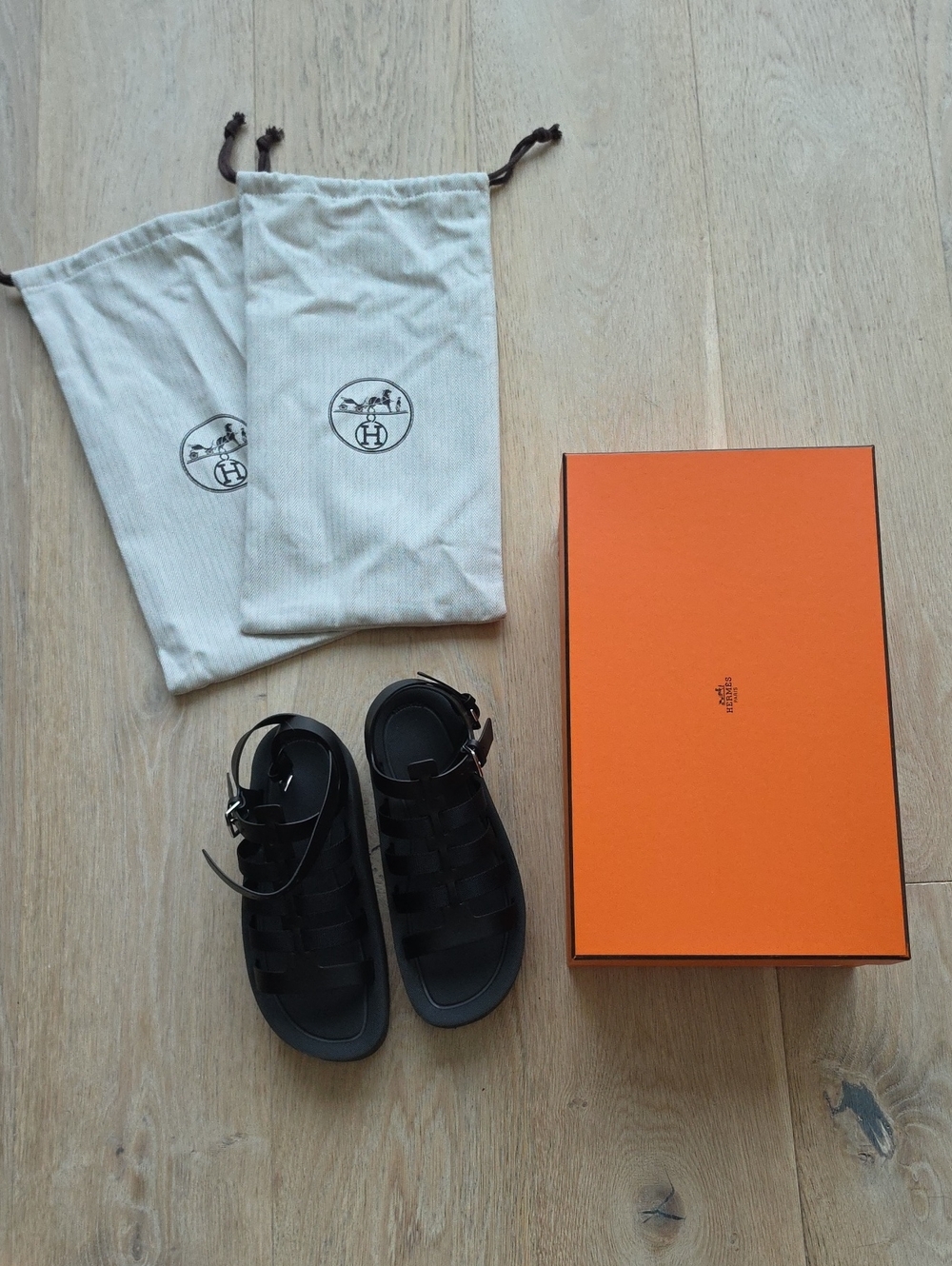 NIB Hermes Jupiter Sandals